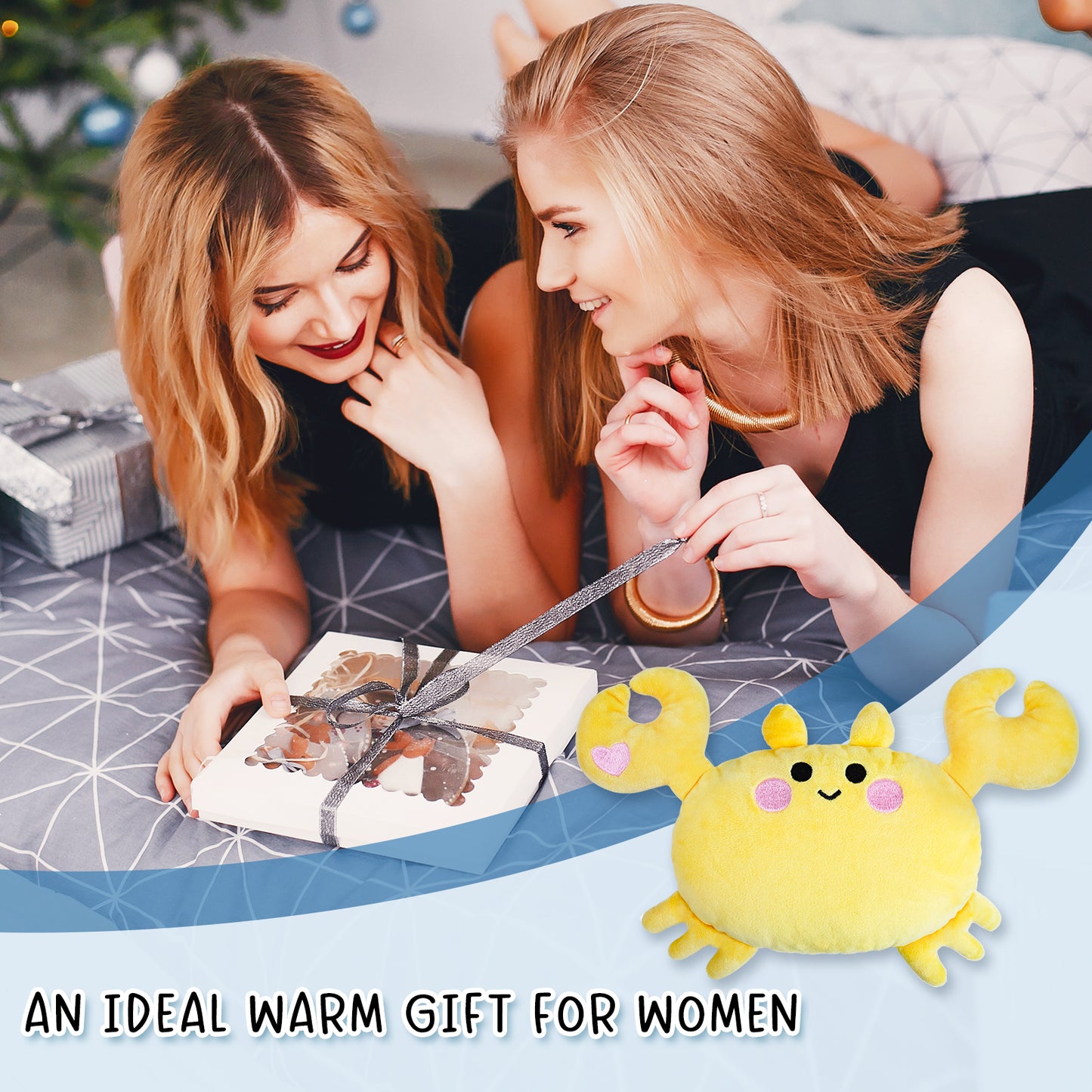 Yellow Crab Microwavable Heating Pad