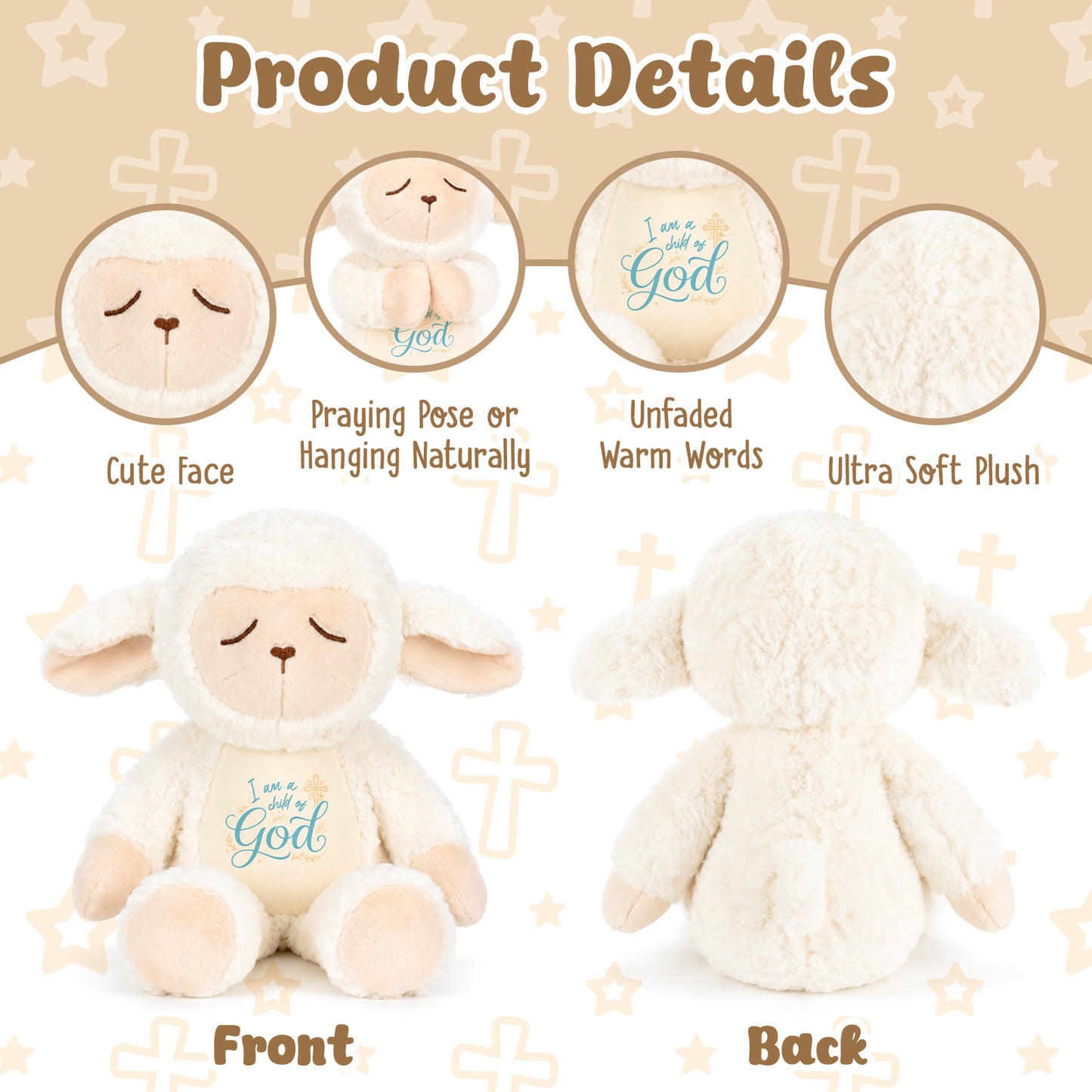 I am a Child of God - Adorabte Lamb Plush