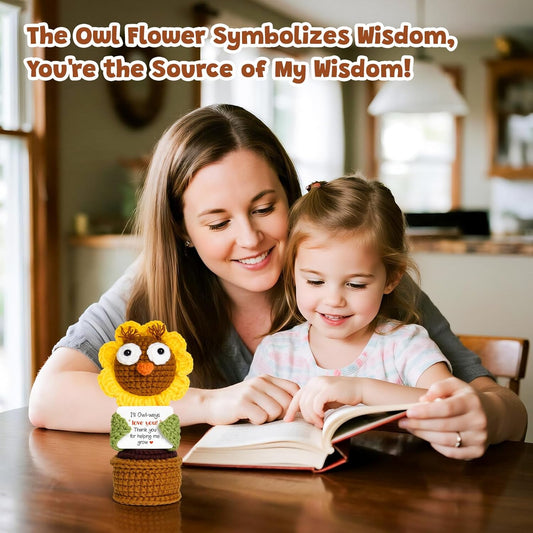 Thank You for Helping Me Grow Owl Flower