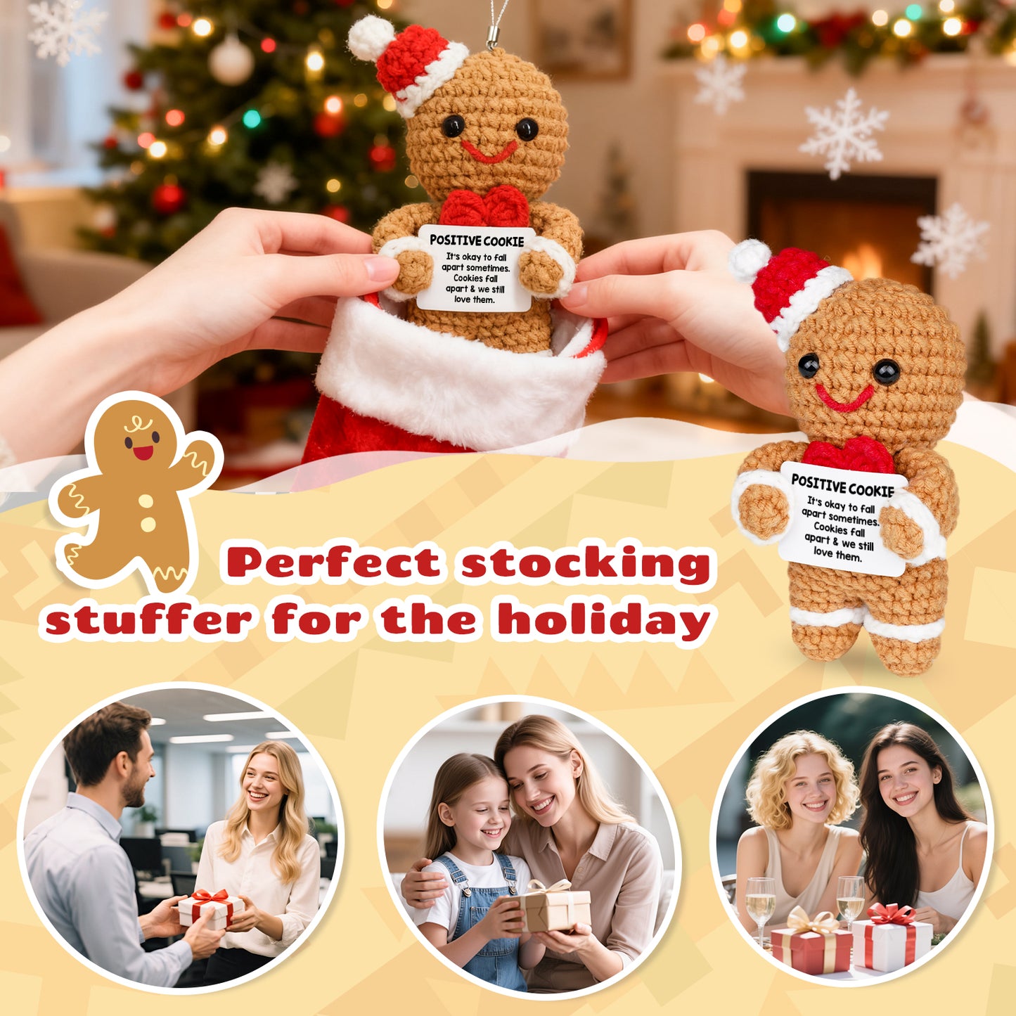 Positive Cookie Crochet Doll