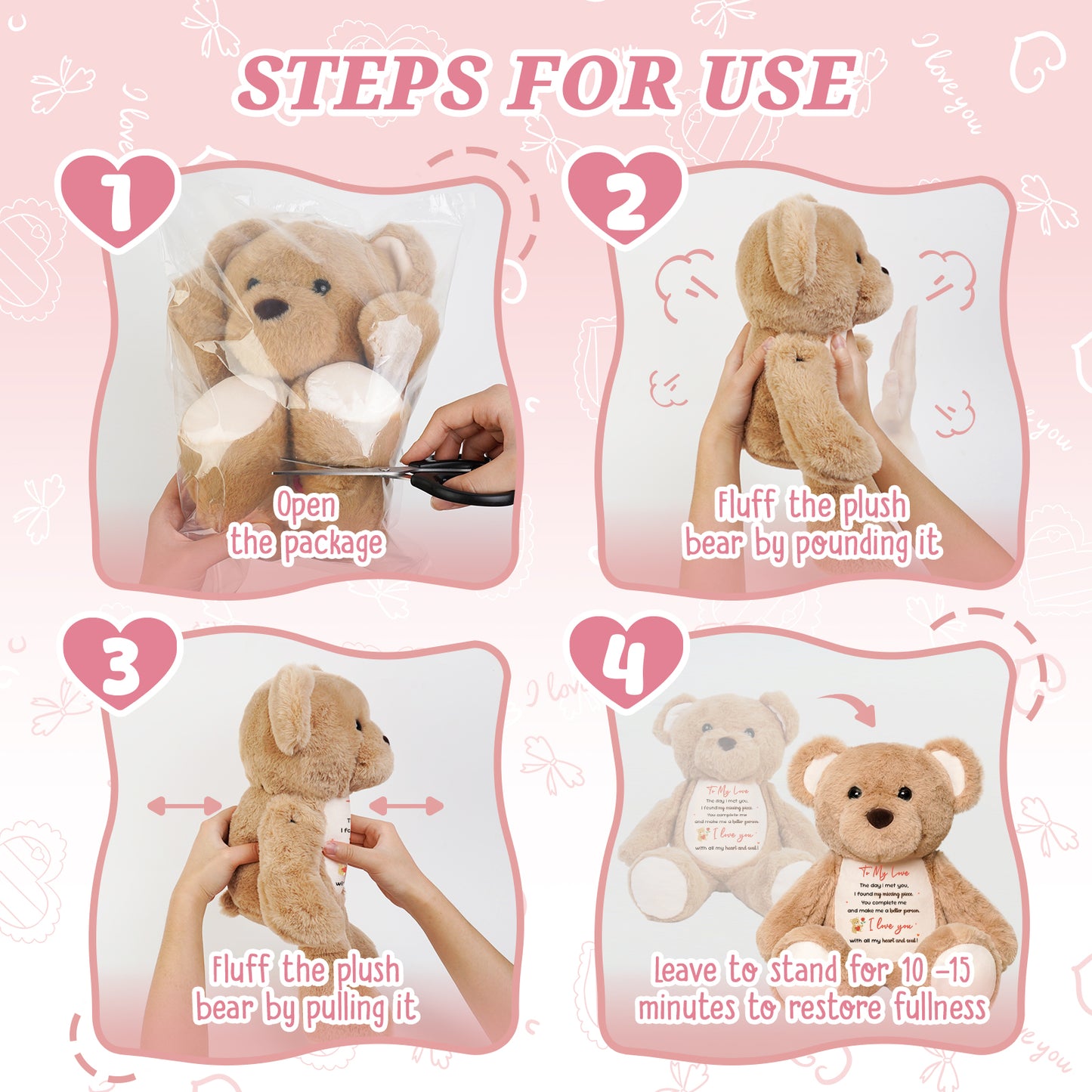 To My Love Plush Bear