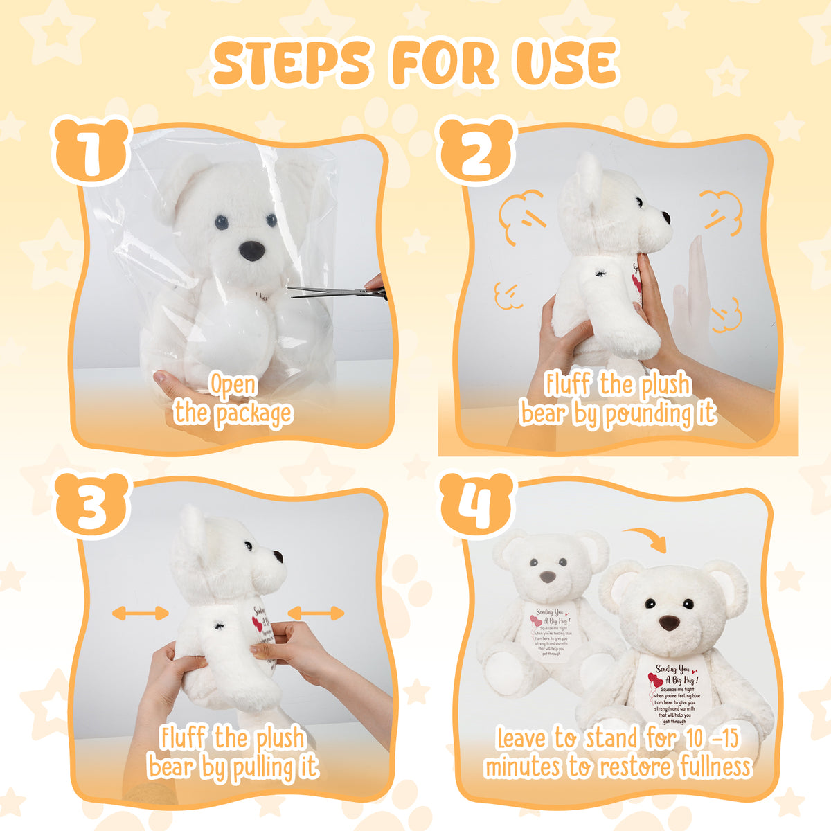 Sending You a Big Hug - White Bear