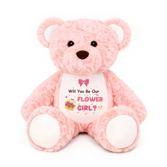 Will You Be Our Ring Bearer - Cuddly Plush Bear