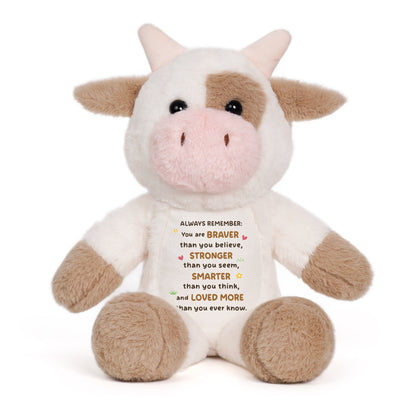 You Are Braver™ Plush Cow