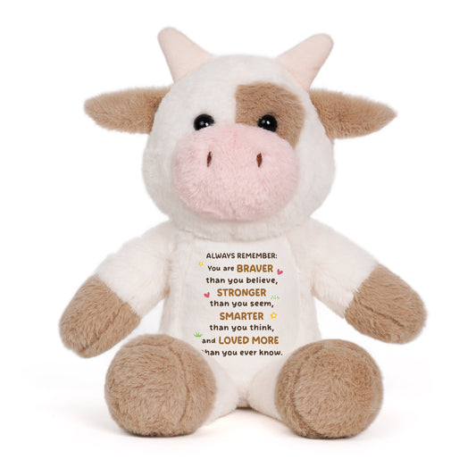 You Are Braver™ Plush Cow
