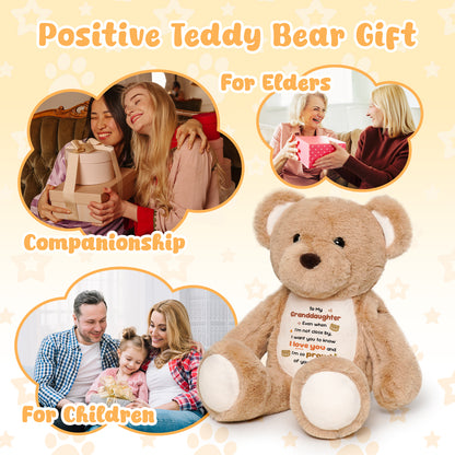 To My Granddaughter - Cuddly Plush Bear