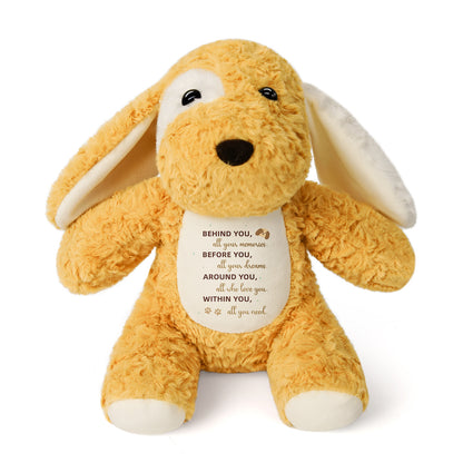 Behind You – Cuddly Plush Puppy