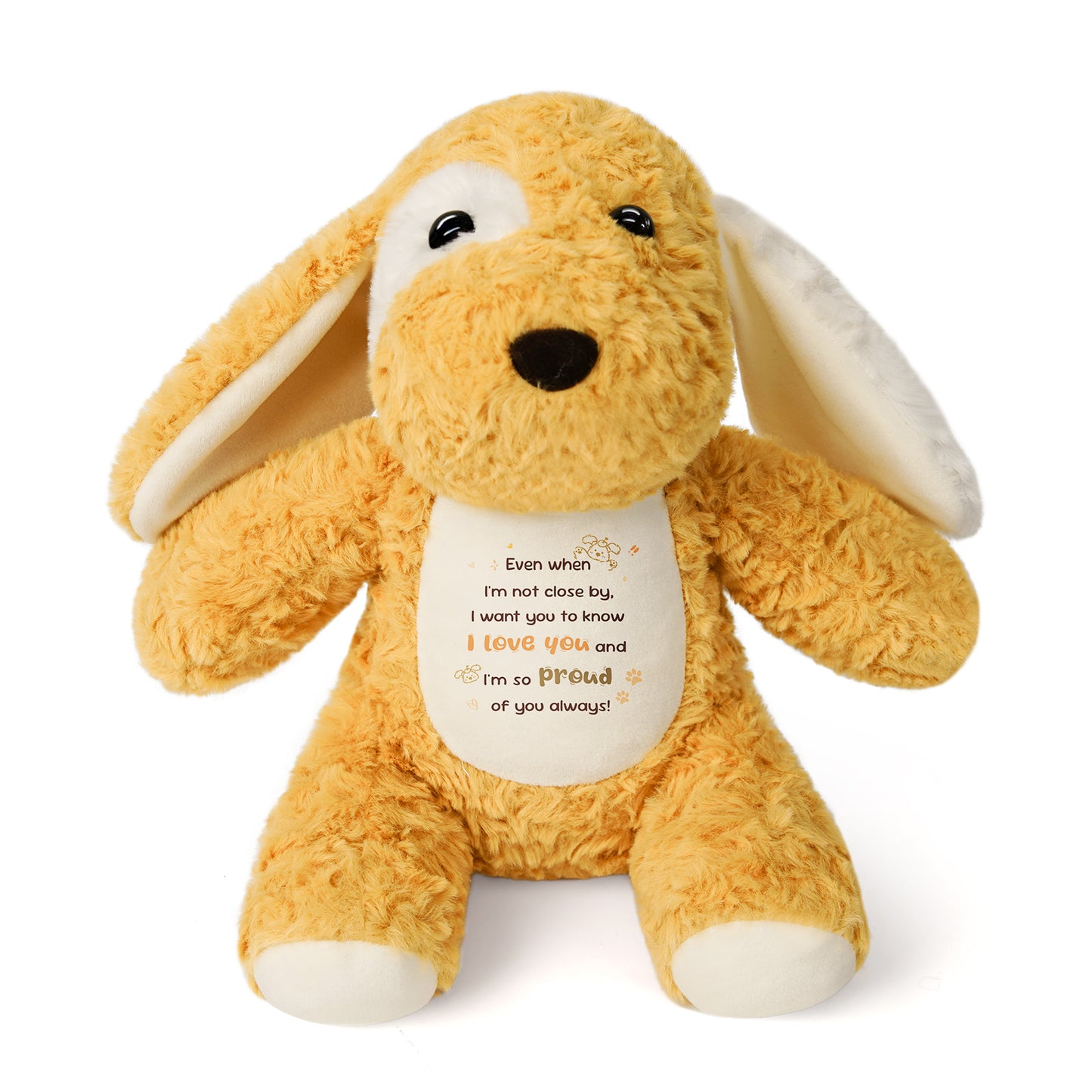 Even When I'm Not Close By – Cuddly Plush Puppy