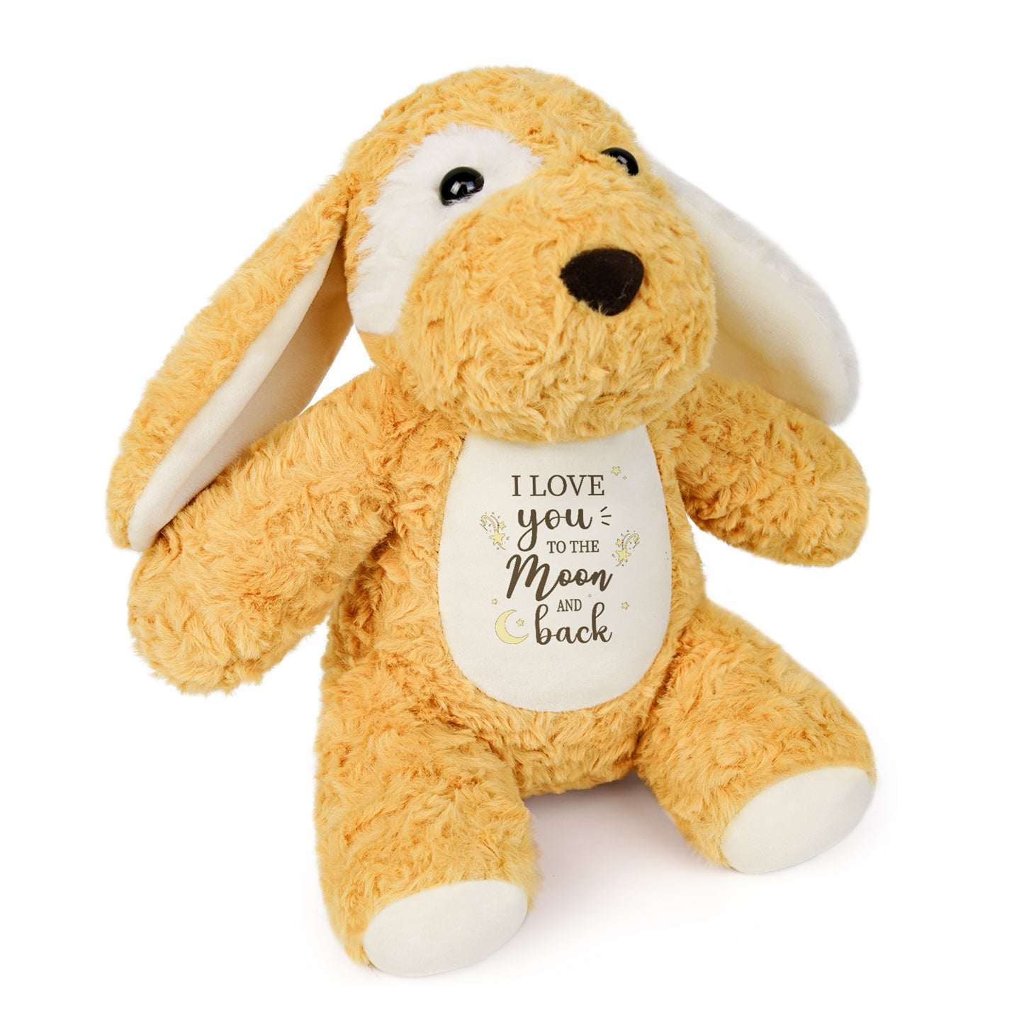 I Love You To The Moon And Back– Cuddly Plush Puppy