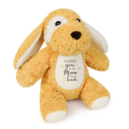 I Love You To The Moon And Back– Cuddly Plush Puppy