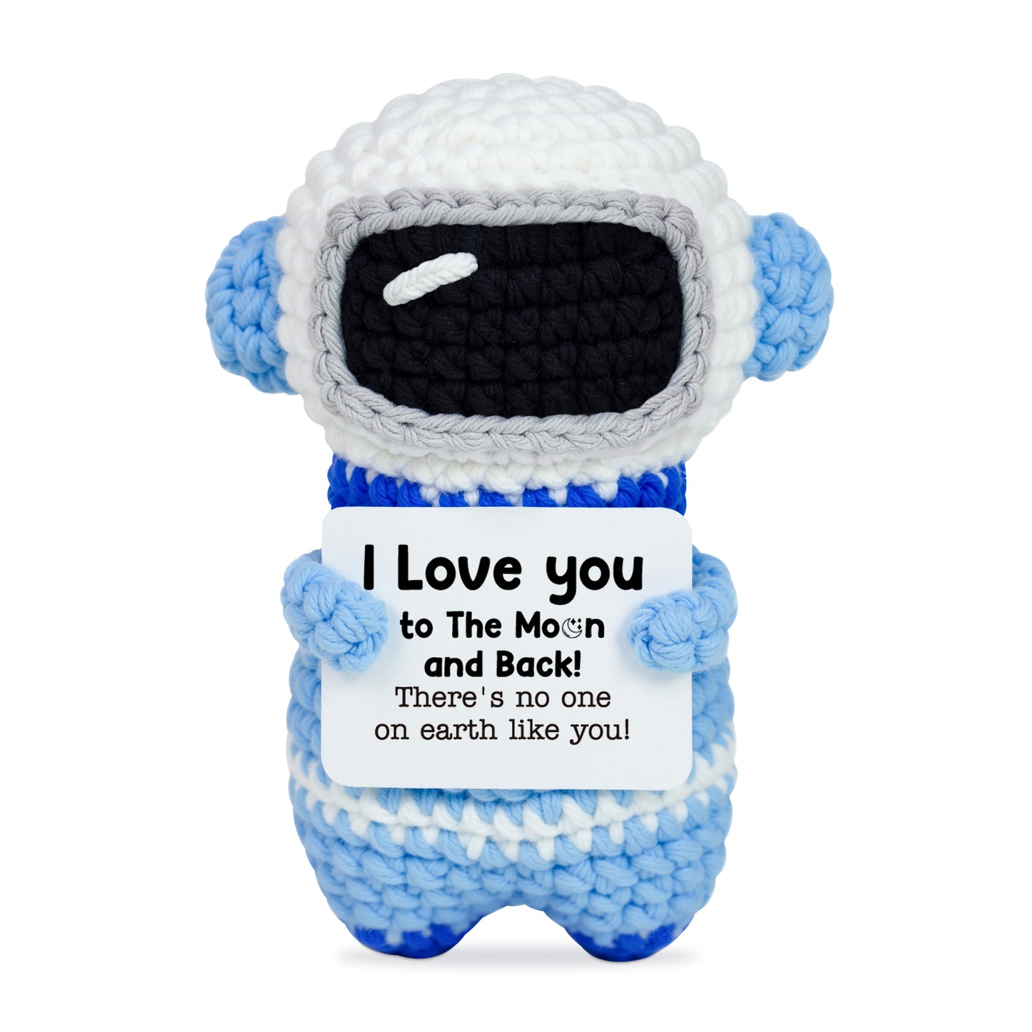 I Love You to The Moon and Back Astronaut Crochet Doll