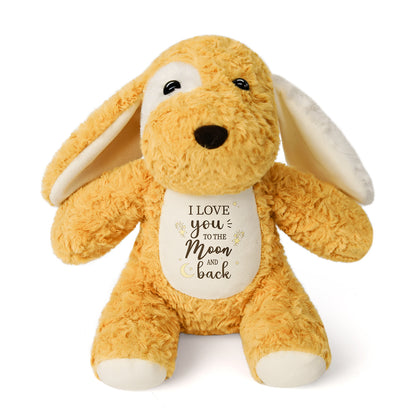 I Love You To The Moon And Back– Cuddly Plush Puppy
