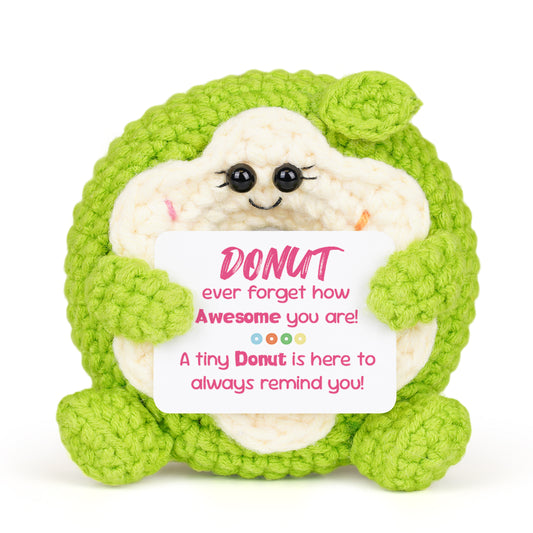 Positive Donut Crochet Doll - For Best Friend