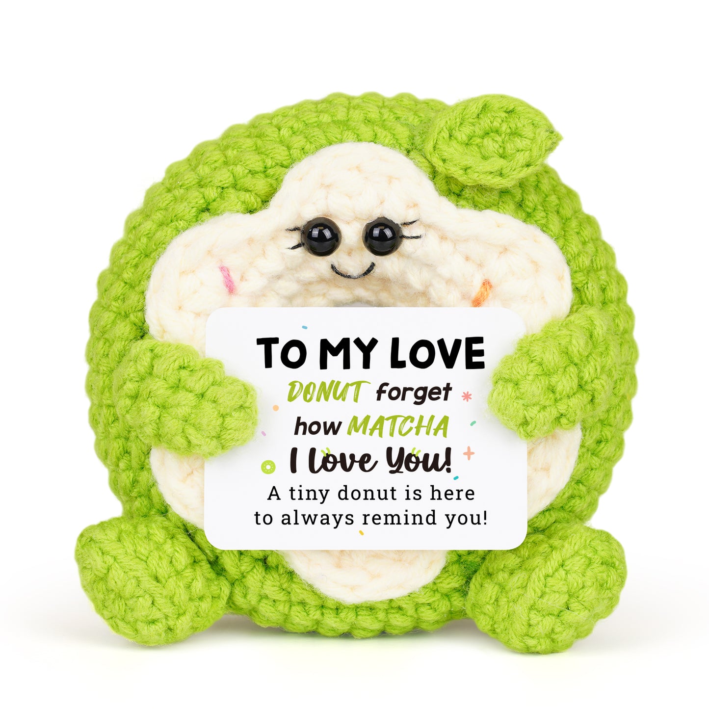 Positive Donut Crochet Doll - To My Love