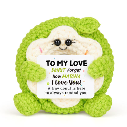 Positive Donut Crochet Doll - To My Love