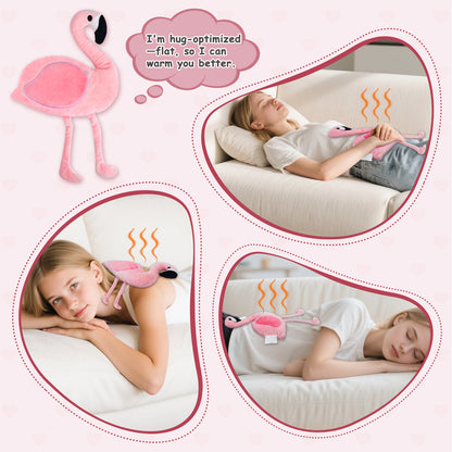 Pink Flamingo Microwavable Heating Pad