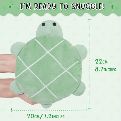 Green Turtle Cute Microwavable Stuffed Animal Heating Pad