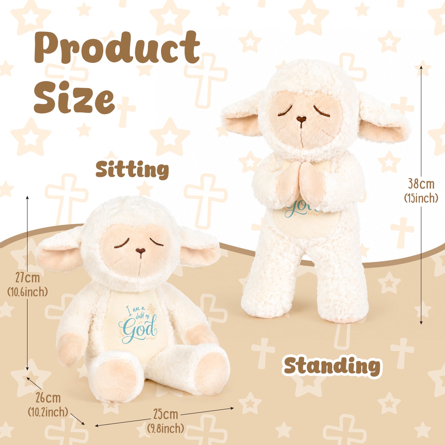 I am a Child of God - Adorabte Lamb Plush
