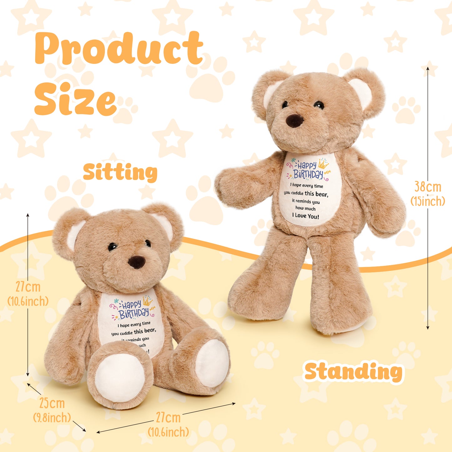 I Love You - Cuddly Plush Bear