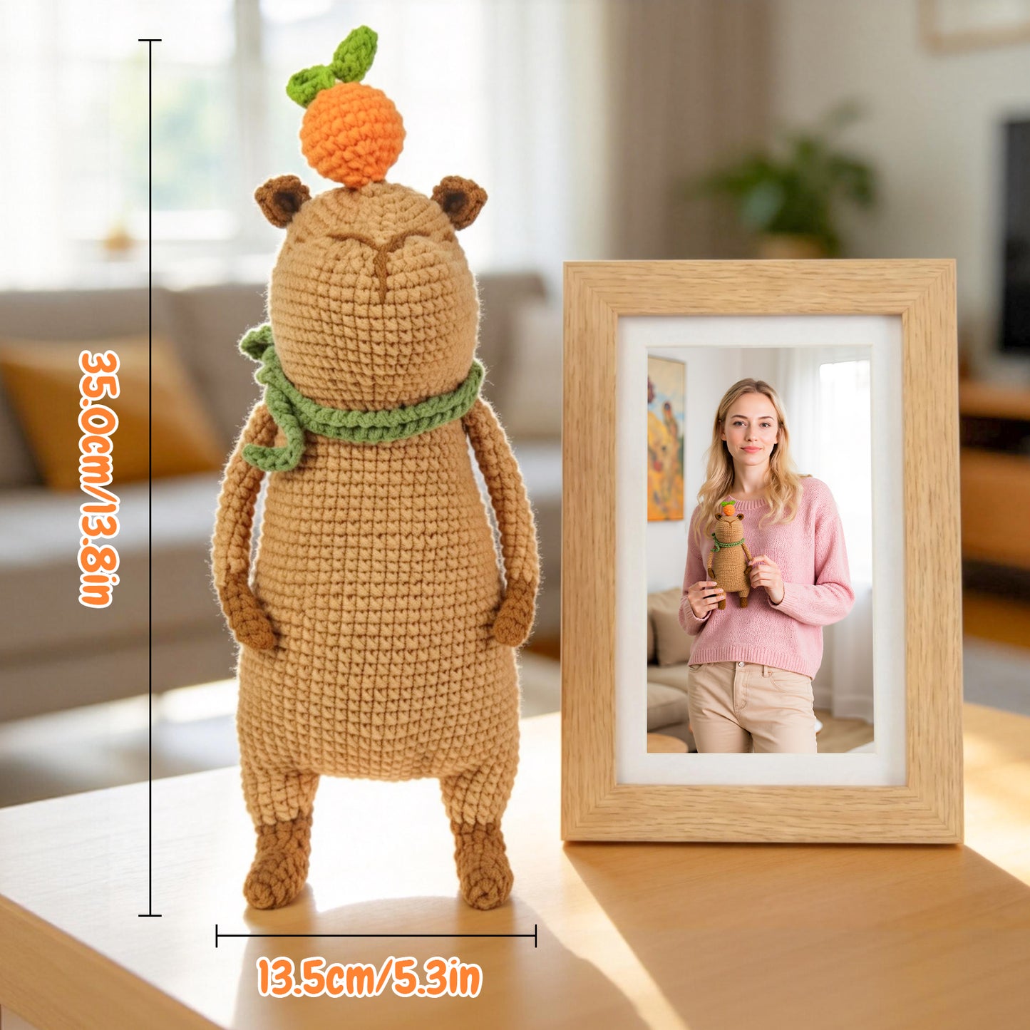 Capybara Crochet Doll