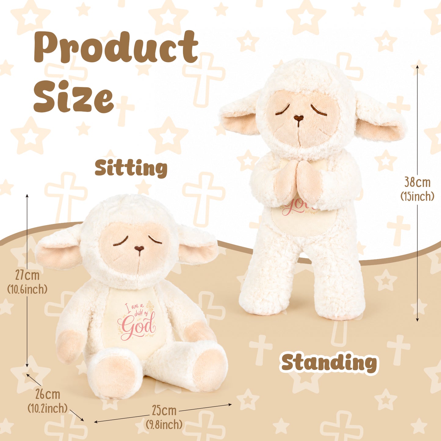 I am a Child of God - Adorabte Lamb Plush