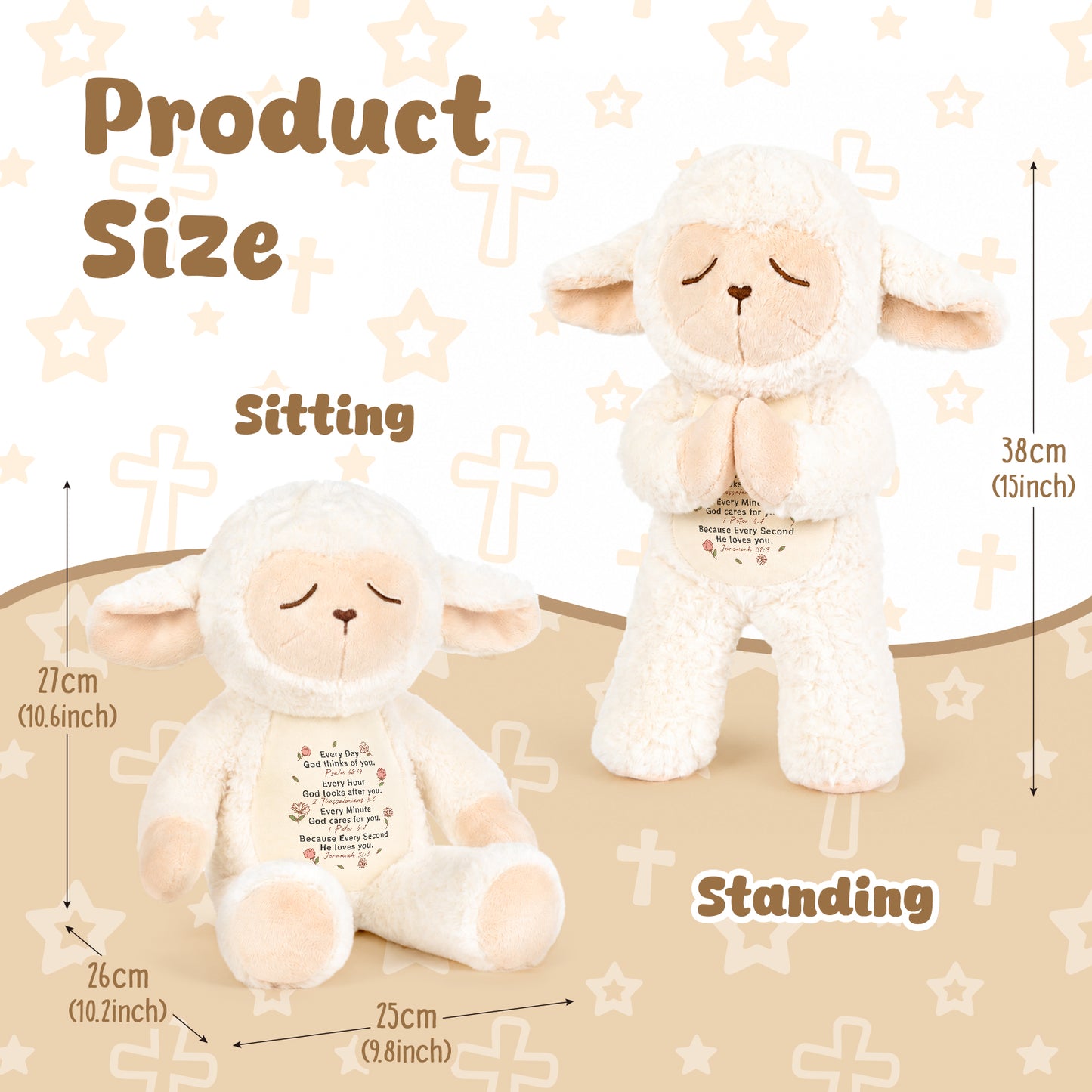 God Thinks of You - Adorabte Lamb Plush