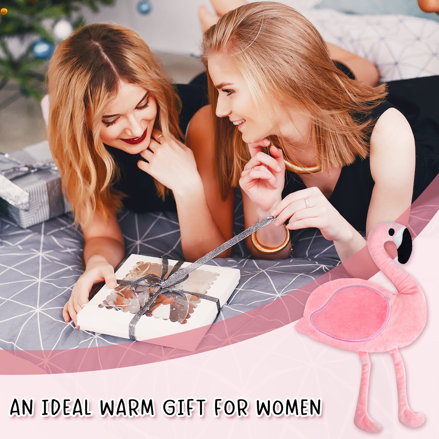 Pink Flamingo Microwavable Heating Pad