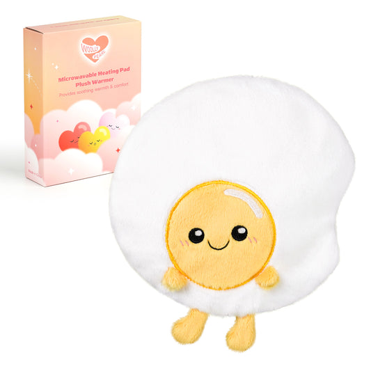 Cute Plush Fried Egg Heating Pad