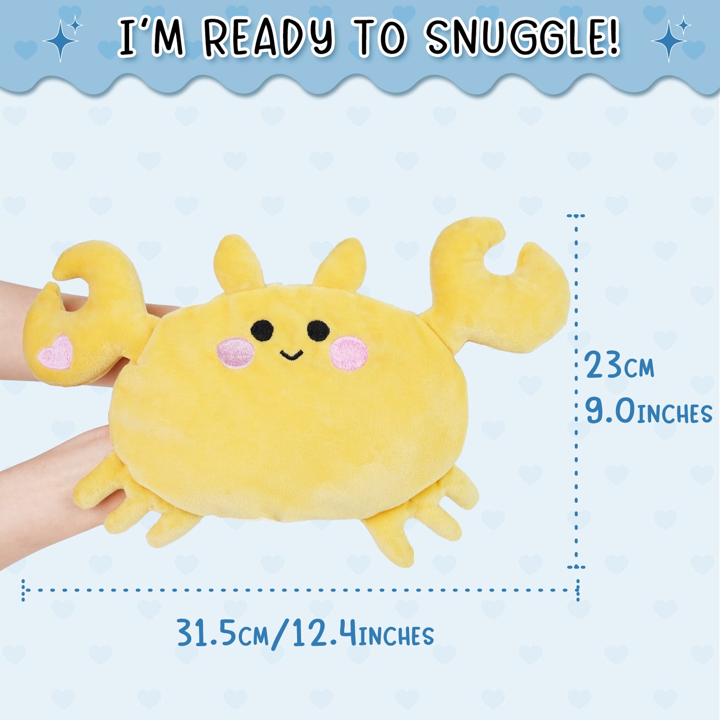 Yellow Crab Microwavable Heating Pad