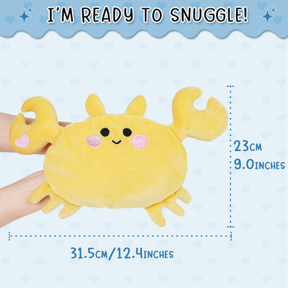 Yellow Crab Microwavable Heating Pad