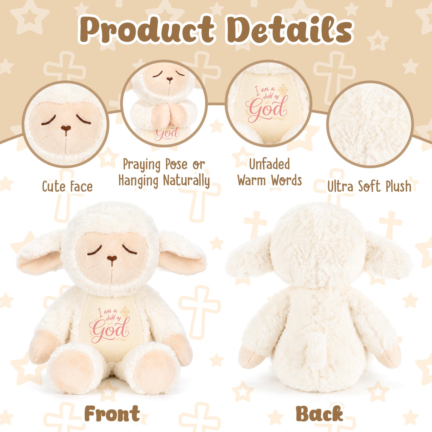 I am a Child of God - Adorabte Lamb Plush