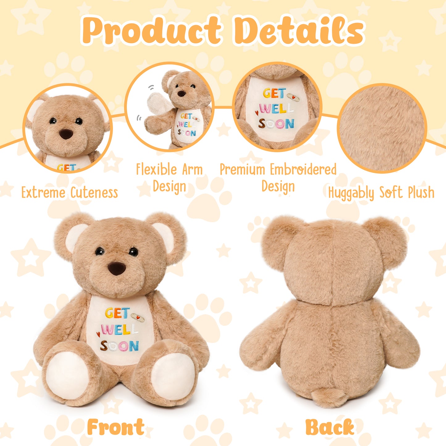 Get Well Soon Plush Bear
