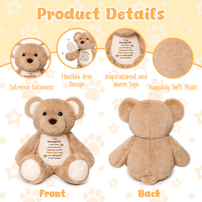 To My Daughter Plush Bear