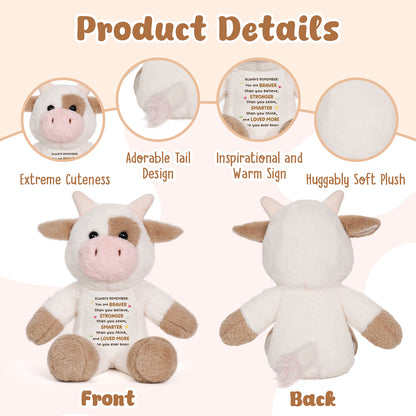You Are Braver™ Plush Cow