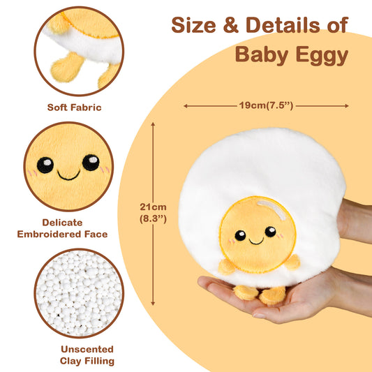 Cute Plush Fried Egg Heating Pad