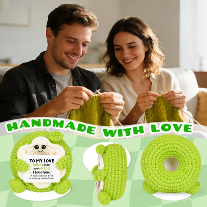 Positive Donut Crochet Doll - To My Love