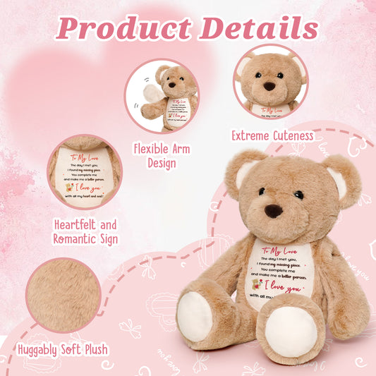 To My Love Plush Bear