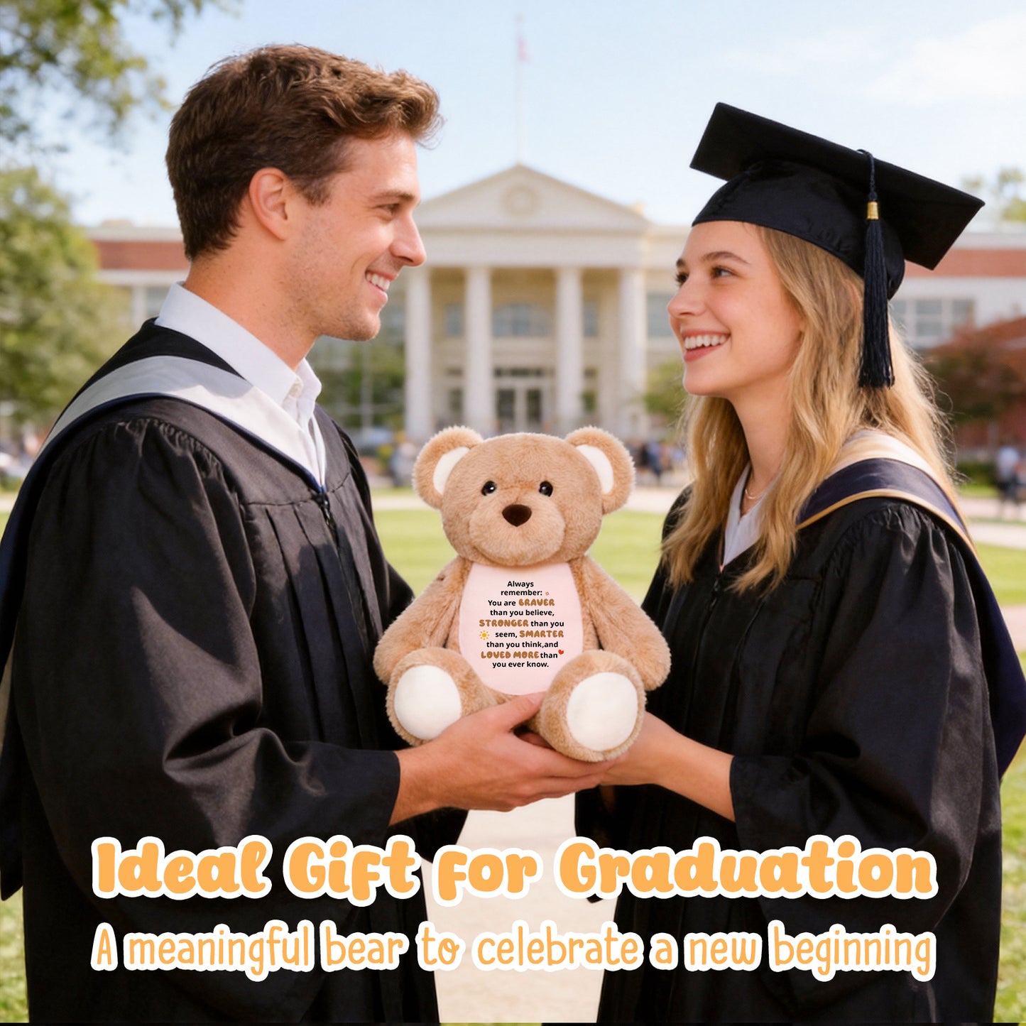 Always Remember You Are Braver - Cuddly Plush Bear