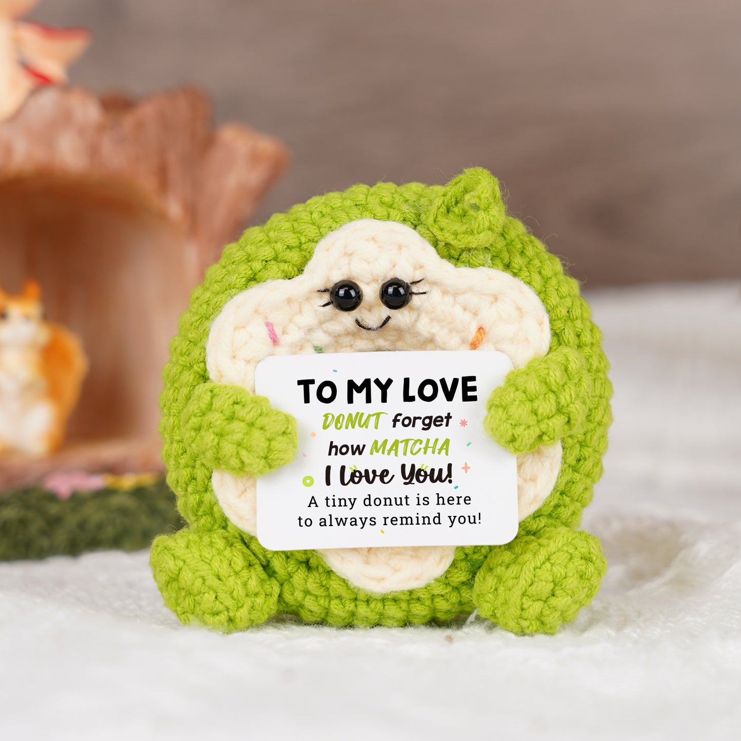 Positive Donut Crochet Doll - To My Love