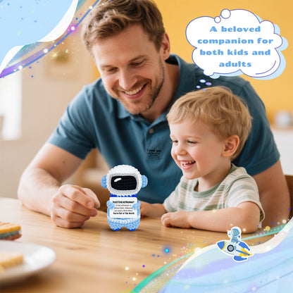 Positive Astronaut Crochet Doll