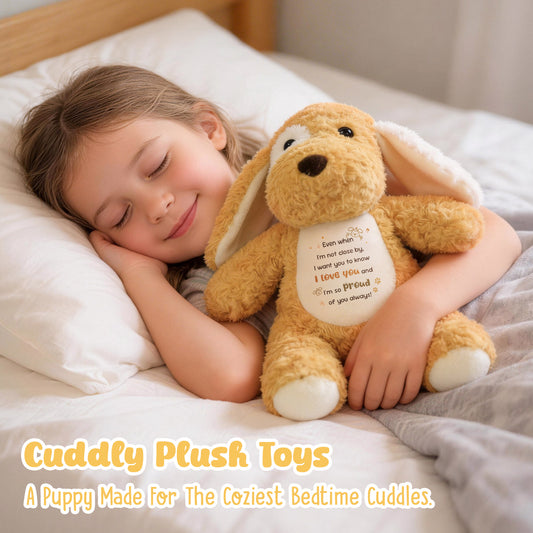 Even When I'm Not Close By – Cuddly Plush Puppy