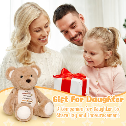 To My Daughter Plush Bear