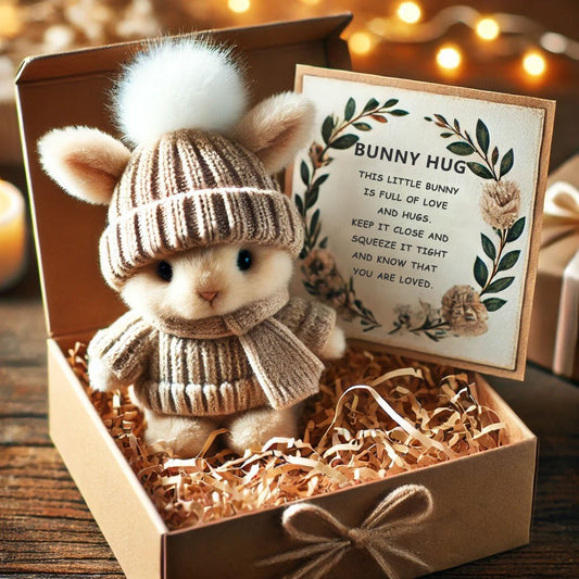 🎉Special Sale 50% OFF🐇Handmade Mini Bunny Hug Cute Easter Gift🎁