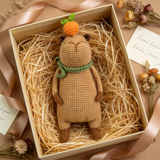 Capybara Crochet Doll