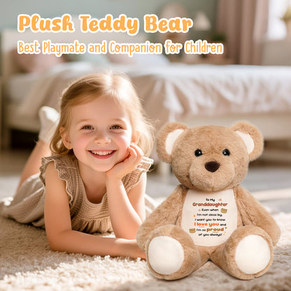 To My Granddaughter - Cuddly Plush Bear