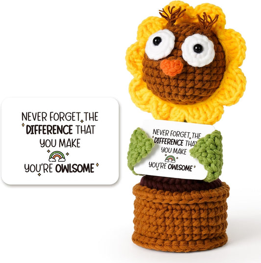 Never Forget the Difference You Make Owl Flower