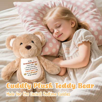 To My Granddaughter - Cuddly Plush Bear
