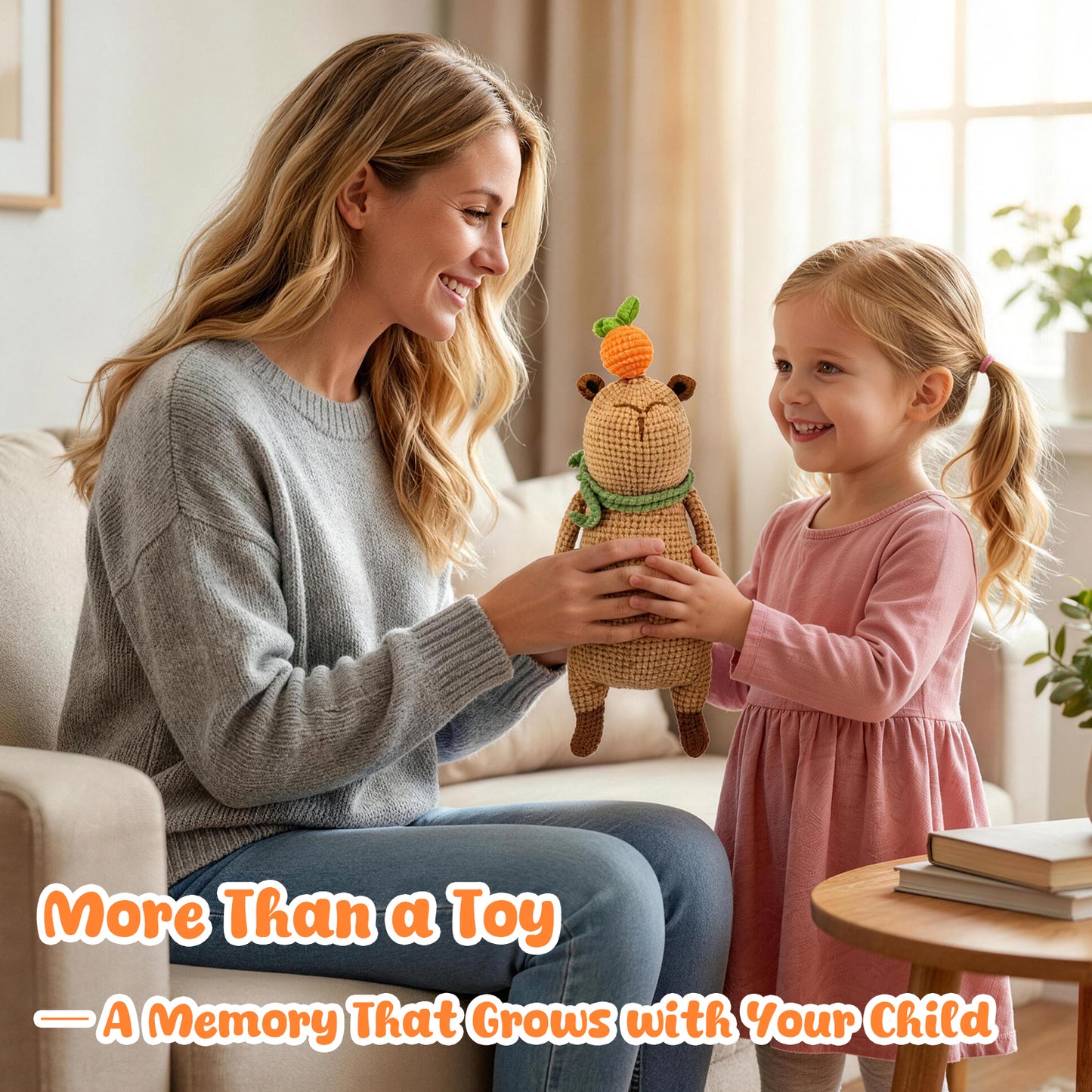 Capybara Crochet Doll