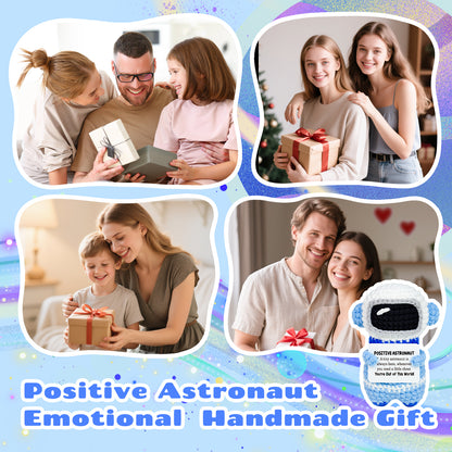 Positive Astronaut Crochet Doll