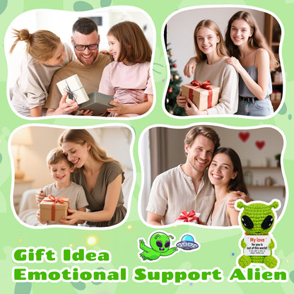 My Love for You is Out of This World Alien Crochet Doll